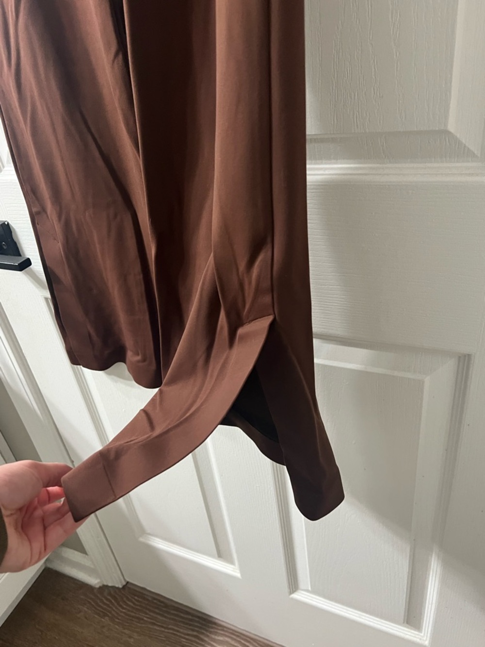 Athleta Venice High Rise Track Chocolate Brown Active Pants - Picture 2 of 7